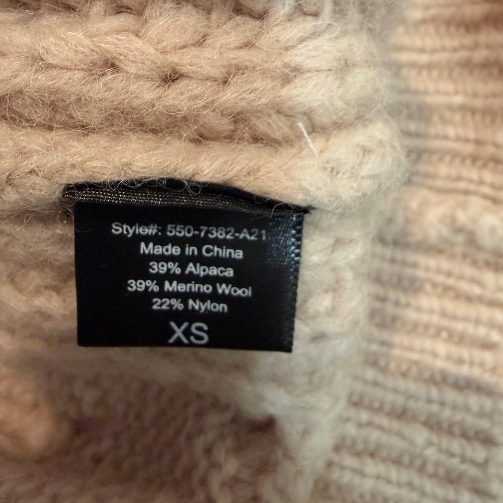 Jenni Kayne NWT Cable Cocoon Cardigan Pink Blush Size XS - Picture 13 of 15